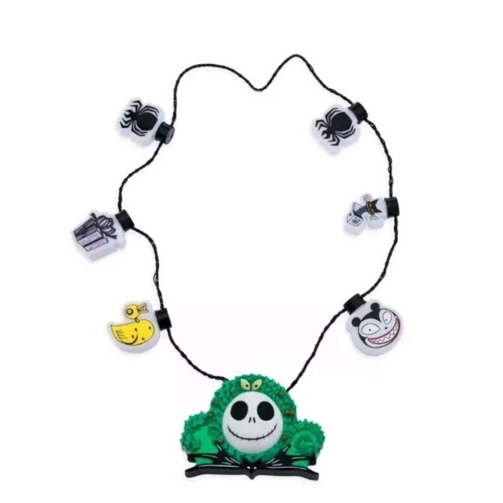Disney Parks Light Up Glow Necklace Nightmare Before Christmas